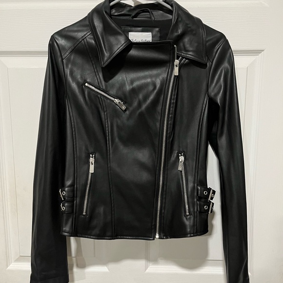 Chelsea DeBoer Faux Leather Moto Jacket - Picture 2 of 5